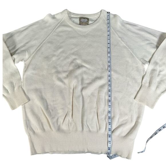 The Cotton Exchange 100% Cotton Size XL Made In USA Men's Cream Sweater Casual - Picture 4 of 7